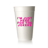 Just Here for the Jokers party cups for Mahjong parties