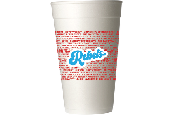 Ole Miss Rebels Wrap party cups for Ole Miss tailgates